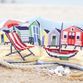 Cross stitch cushion Cover Boat and Huts additional 2