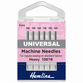 Hemline Universal Machine Needles - Heavy 100/16 - 5 Packs additional 1