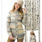 Brett Pattern JB287 Ladies Marble Chunky Cardigan Knitting Pattern additional 1
