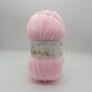 Super Soft Baby Aran Knitting Yarn: Baby Pink: BA6: 100g additional 1