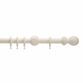 Hallis Honister 28mm Linen White Wooden Curtain Pole additional 1