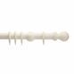 Hallis Honister 50mm Linen White Curtain Pole additional 1