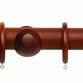 Hallis Woodline 50mm Rosewood Curtain Pole additional 1