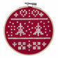 Trimits Cross Stitch Kit with Hoop - Nordic Red additional 2