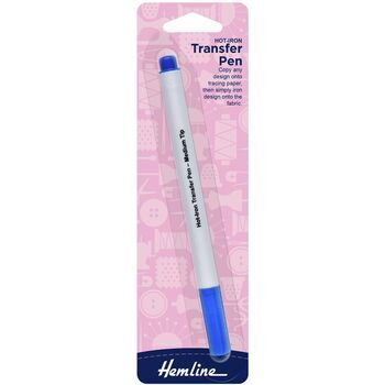 Hemline Hot Iron Transfer Pen - Blue