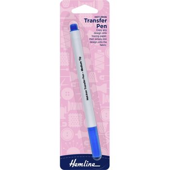 Hemline Hot Iron Transfer Pen - Blue