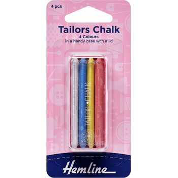 Hemline Tailors Chalk - Pack of 4 Colours