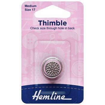 Hemline Metal Thimble: Size 16 - Small