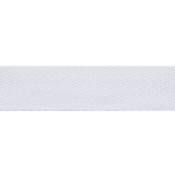 Essentail Trimmings White Herringbone Tape - 25mm (Per Metre)