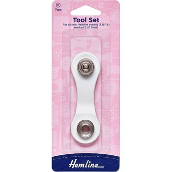 Hemline Eyelet Tool Set - 8.7mm (E)