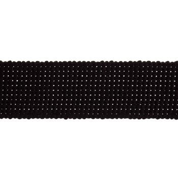 Essential Trimmings Cotton & Acrylic Webbing Tape - 30mm (Black) Per metre