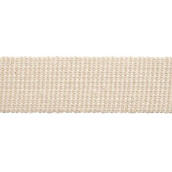 Essential Trimmings Cotton & Acrylic Webbing Tape - 40mm (Natural) Per metre