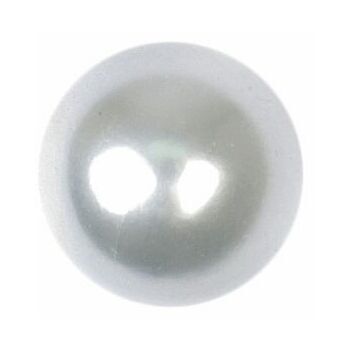 White Pearl Effect Button: 10mm