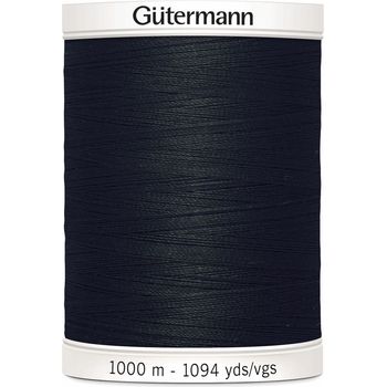 Gutermann Black Sew-All Thread: 1000m - Pack of 5
