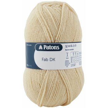 Patons Fab Double Knitting Yarn (100g) - Beige (Pack of 10)