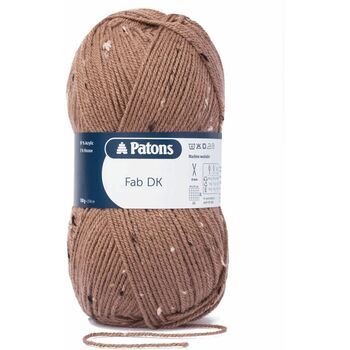 Patons Fab Double Knitting Yarn (100g) - Brown Tweed (Pack of 10)