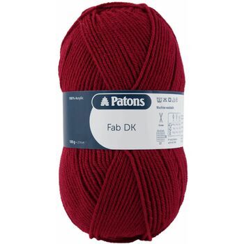 Patons Fab Double Knitting Yarn (100g) - Burgundy (Pack of 10)