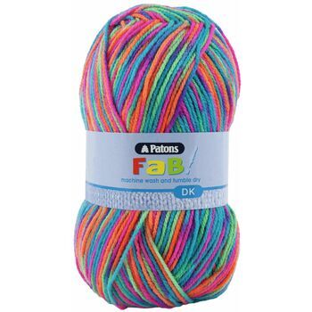 Patons Fab Double Knitting Yarn (100g) - Fruity (Pack of 10)
