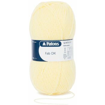 Patons Fab Double Knitting Yarn (100g) - Lemon (Pack of 10)