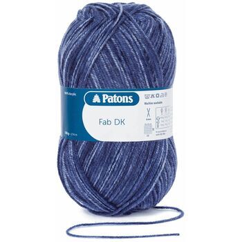 Patons Fab Double Knitting Yarn (100g) - Navy Denim (Pack of 10)