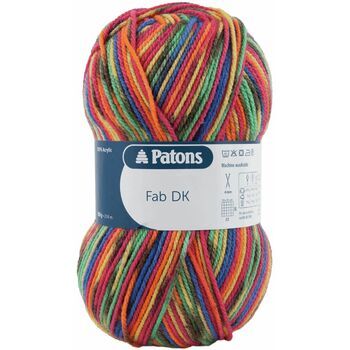 Patons Fab Double Knitting Yarn (100g) - Rainbow Colour (Pack of 10)