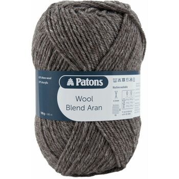 Patons Wool Blend Aran Yarn (100g) - Taupe (Pack of 10)
