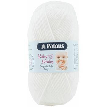 Patons Baby Smiles Fairytale Fab 4 Ply Yarn (50g) - White - 10 Pack