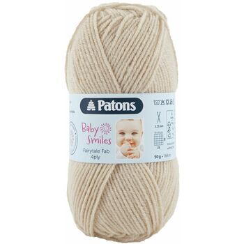 Patons Baby Smiles Fairytale Fab 4 Ply Yarn (50g) - Beige - 10 Pack