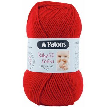 Patons Baby Smiles Fairytale Fab 4 Ply Yarn (50g) - Red - 10 Pack
