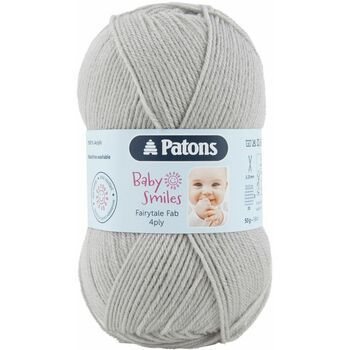 Patons Baby Smiles Fairytale Fab 4 Ply Yarn (50g) - Grey - 10 Pack