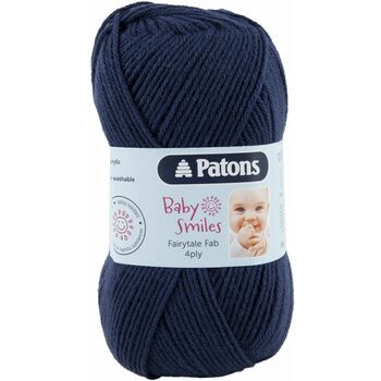 Patons Baby Smiles Fairytale Fab 4 Ply Yarn (50g) - Navy - 10 Pack