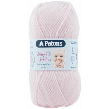 Patons Baby Smiles Fairytale Fab 4 Ply Yarn (50g) - Pale Pink - 10 Pack