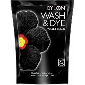 Dylon Colour Restore Fabric Wash & Dye - Velvet Black