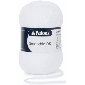 Patons Smoothie Double Knitting Yarn (100g) - White - 10 Pack