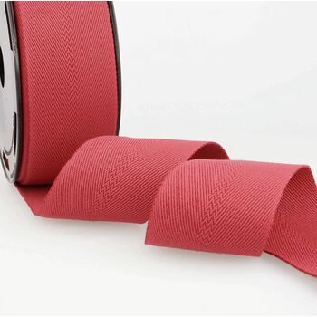 Stephanoise Cotton Webbing Tape - 50mm (Red) Per Metre