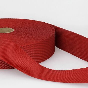 Stephanoise Polyester Shoulder Webbing Tape - 35mm (Red) Per Metre