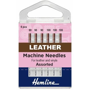 Hemline Leather Sewing Machine Needles - Mixed (6 Pieces)