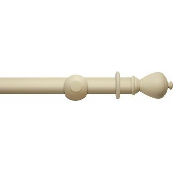 Hallis Modern Country 45mm Pearl Curtain Pole Set with Sugar Pot Finial