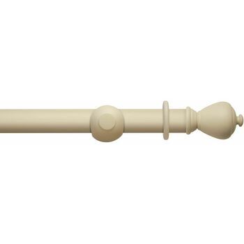 Hallis Modern Country 55mm Pearl Curtain Pole Set with Sugar Pot Finial