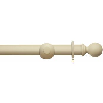 Hallis Modern Country 45mm Pearl Curtain Pole Set with Ball Finial