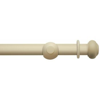 Hallis Modern Country 45mm Pearl Curtain Pole Set with Button Finial