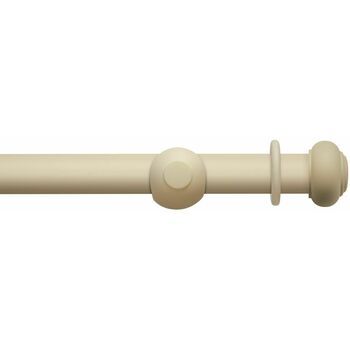 Hallis Modern Country 55mm Pearl Curtain Pole Set with Button Finial