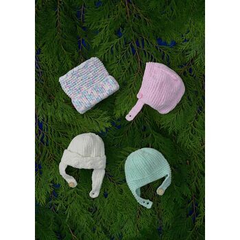 James C Brett JB709 Chunky Knitting Pattern - Baby Hats
