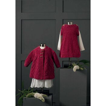 James C Brett JB650 Chunky Knitting Pattern - Girls Dress