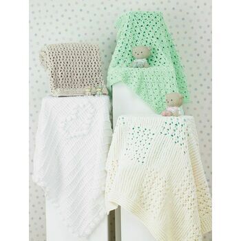 James C Brett JB447 Chunky Knitting Pattern - Baby Blankets