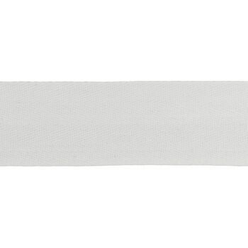 Essential Trimmings Herringbone Tape: 50mm: White