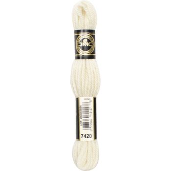 DMC Tapestry Wool: 10 x 8m: Skeins: Pearlescent Vanilla (7420)