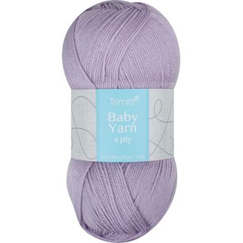 Trimits Knitting Yarn: Baby: 4 Ply: 6 x 100g: Lilac