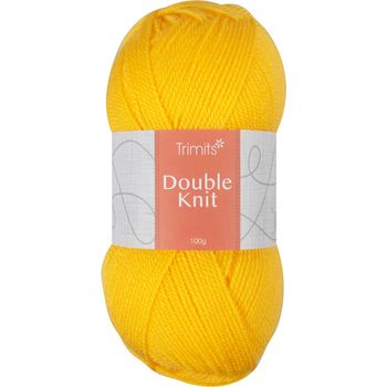 Trimits Knitting Yarn: Double Knitting: 6 x 100g: Yellow
