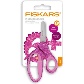Fiskars Scissors: Kids: Glitter Pink: 13cm - F1064074